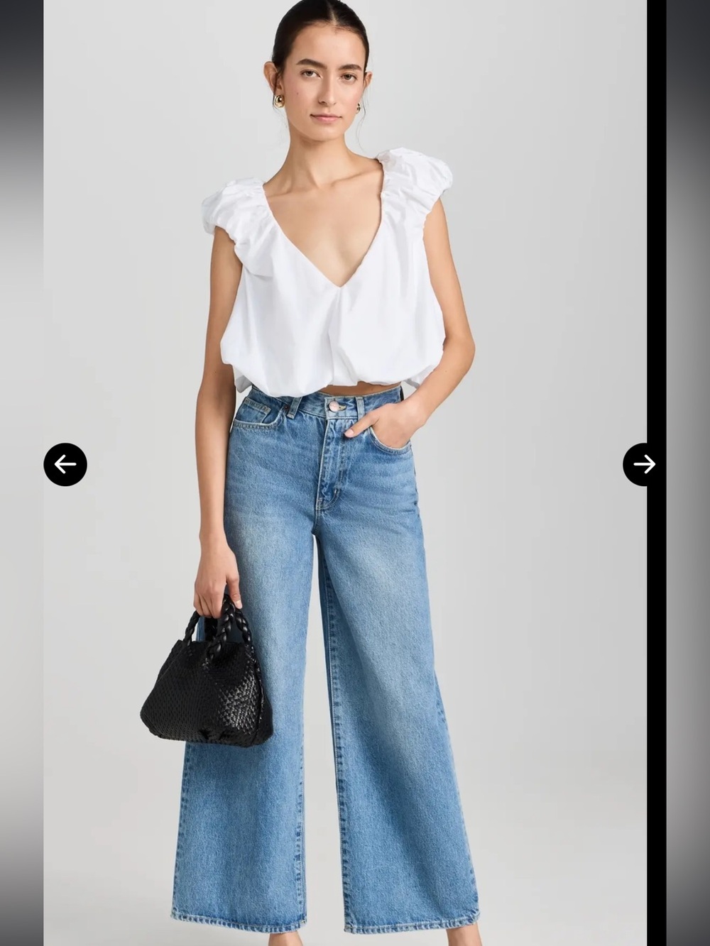 CAROLINE CONSTAS
Aerin V Neck Bubble Top